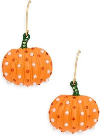 Leith Pumpkin Drop Earrings in Orange Multi- Gold at Nordstrom Rack