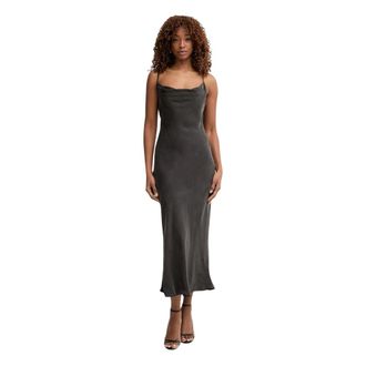 Guess Akilina Jurk - Dames - Jurken - Zwart - Maat: XL Leer