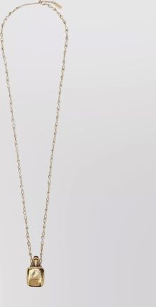 Chlo&eacute; brass pendant necklace
