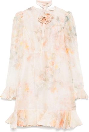 Zimmermann Abito corto Crush Flower - Toni neutri