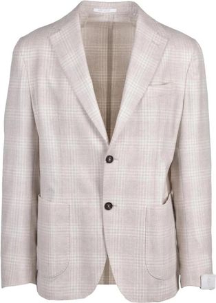 Eleventy Fitted Blazer - Heren - Blazers - Beige - XL - Wol - Jassen