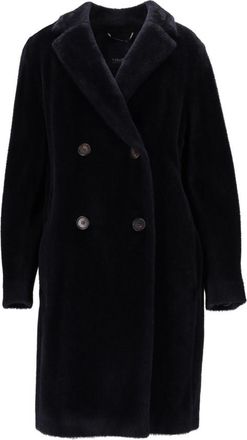 Max Mara Dark Blue Wool Coat