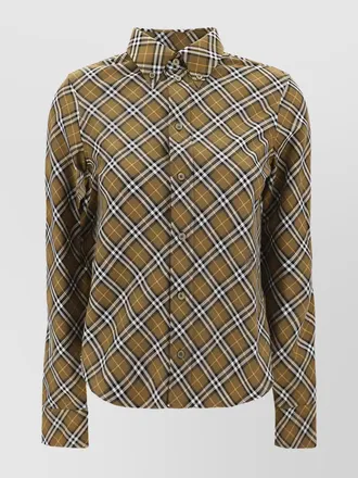 Burberry checked cotton shirt