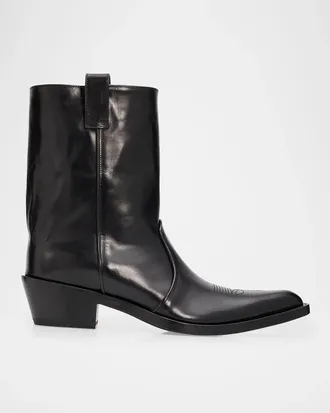 Khaite 35mm Clive Leather Ankle Boots