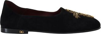 Dolce & Gabbana Loafers - Heren - Loafers - Zwart - 39 1/2 EU - Su&egrave;de - Schoenen