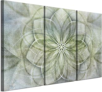 OEM Cuadro Sobre Lienzo Italiano De 90 X 60 Cm, Tr&iacute;ptico - Estilo Boho - Fondos Y Estampados Cuadro Sobre Lienzo Italiano De 120 X 80 Cm, Tr&iacute;ptico - Estil