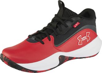 Under Armour Basketballschuh UNDER ARMOUR UA LOCKDOWN 7, Herren, Gr. 48,5, rot, schwarz, wei&szlig;, Leder, Synthetik, Textil, Schuhe Basketballschuh