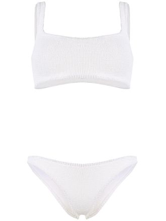 Hunza G Bikini con scollo quadrato Xandra - Bianco