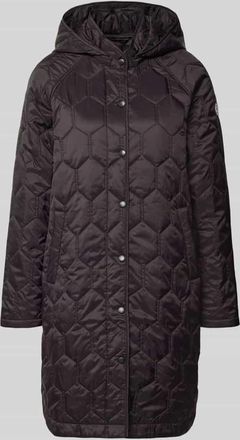 Cars Jeans Regular Fit Mantel in Stepp-Optik Modell Solene in Black, Gr&ouml;&szlig;e XXL