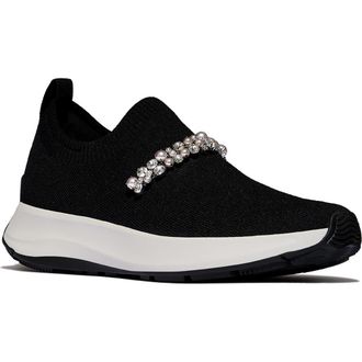 FitFlop F Mode Flow Pearls Sneakers in Black at Nordstrom, Size 8.5