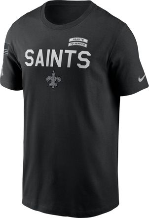 Nike New Orleans Saints Salute to Service Sideline Nike Mens Dri-FIT NFL T-Shirt in Black | 02ET00AA2M-NKC