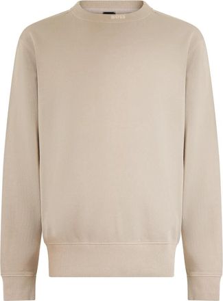 HUGO BOSS We Dye Sweatshirt - Heren - Sweatshirts - Beige - M - Katoen - Hoodies & sweatvesten