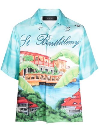 Amiri Camicia Eden Rock - Blu