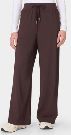 Sweaty Betty Explorer Side Stripe Wide Leg Pants in Sable Brown at Nordstrom, Size X-Small