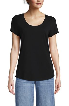 Lands End Lightweight Jersey T-shirt in Black at Nordstrom, Size X-Large P