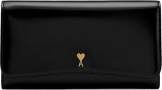 Ami Portafoglio Paris Paris in pelle - Nero