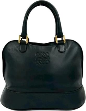 Loewe Pre-owned Handbags, female, Black, Size: ONE SIZE Pre-owned Boston Handbag Tote