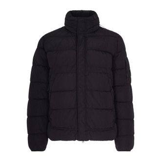 C.P. Company Down Jackets, male, Black, Size: XL Chrome-R Down Jacket