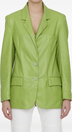Salvatore Santoro Blazer in pelle - Verde