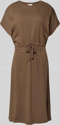 s.Oliver Red Label Tailliertes Freizeitkleid aus Baumwoll-Mix in Mittelbraun, Gr&ouml;&szlig;e 36