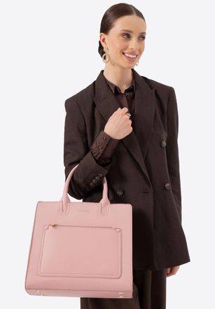 Wittchen Dames 13 Laptoptas in Imitatieleer Roze