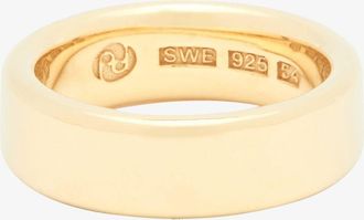 All_Blues Gold-Plated Tire Ring - Womens - 24kt Gold Plated Sterling Silver