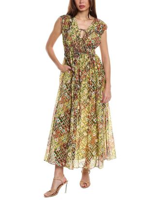Diane Von F&uuml;rstenberg Gillian Silk-Blend Maxi Dress