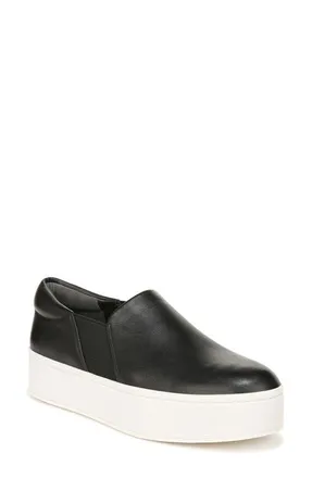 Vince Warren Platform Slip-On Sneaker in Black at Nordstrom, Size 6.5