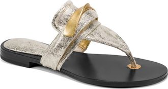 DKNY Velvet Flip Flop in White Gold at Nordstrom, Size 6.5