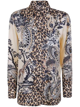 Etro Shirt Silk Fancy Beige