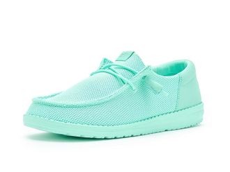 Hey Dude Wendy Funk Mono Womens Flat Shoes Cabbage Green : 12 M, Cotton