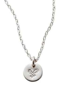 Made by Mary December Birth Flower Necklace in Silver at Nordstrom, Size Medium