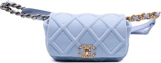 Chanel Marsupio in jersey 19 con battente 2019 - Blu