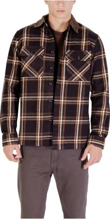 Gianni Lupo Jassen, Heren, Bruin, S, Katoen, Overshirt