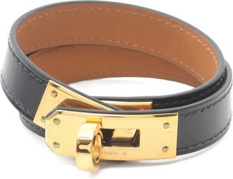 Herm&egrave;s 2023 Kelly Double Tour bracelet - Black
