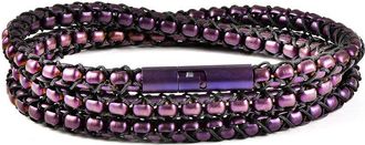 Crucible Jewelry Crucible Los Angeles Matte Finish Stainless Steel Box Chain with Black Nylon Cord - 26