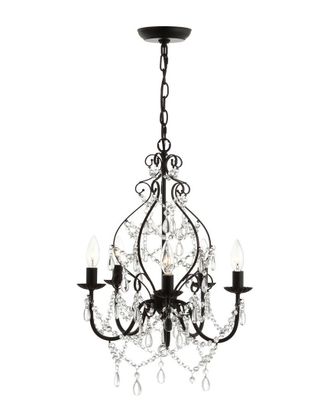 Jonathan Y Designs Jonathan Y Designs Maura 5-Light 26.5-98.5In Crystal & Metal Chandelier