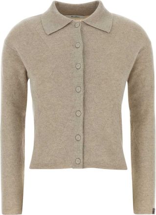 Max Mara Sand Cashmere Cardigan