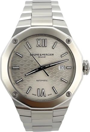 Baume & Mercier Accessoires, Dames, Grijs, ONE Size, Satijn, Riviera Automatic 42mm