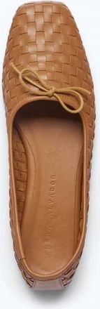 Freda Salvador Womens Jada Square-Toe Ballet Flat In Cognac