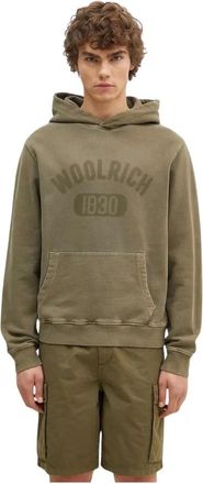 Woolrich Hombre, Sudaderas, Verde, Talla: L
