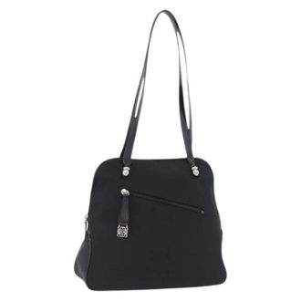 Loewe Pre-owned Nylon Shoulder Bag - Dames - Pre-owned - Zwart - Maat: ONE Size Nylon