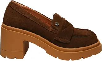 Pollini Mocassins Su&egrave;de - Dames - Pumps - Bruin - 41 EU - Su&egrave;de - Schoenen