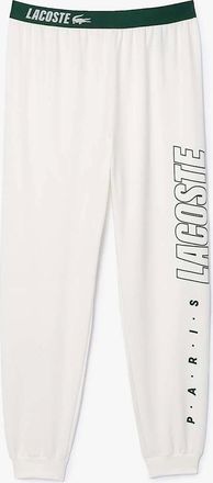 Lacoste Mens Fleecy Logo Lounge Pants - Cream - Size: 37/36/32