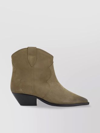 Isabel Marant calf suede leather ankle boots