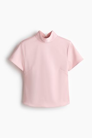 H&M R&uuml;ckenfreies Shirt - Hellrosa