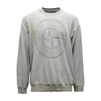 Stone Island Truien & Vesten, Heren, Grijs, L, Katoen, Maglione Cotton Sweater