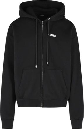 Amiri Zip-Through Sweatshirt - male - Amiri - Zip-throughs - Black - 2XL - Sweatshirts & Hoodies