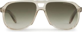 Cutler and Gross Occhiali da sole con montatura stile pilota - Toni neutri