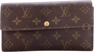 Louis Vuitton Brown Monogram Canvas Sarah Wallet (Authentic Pre-Loved)